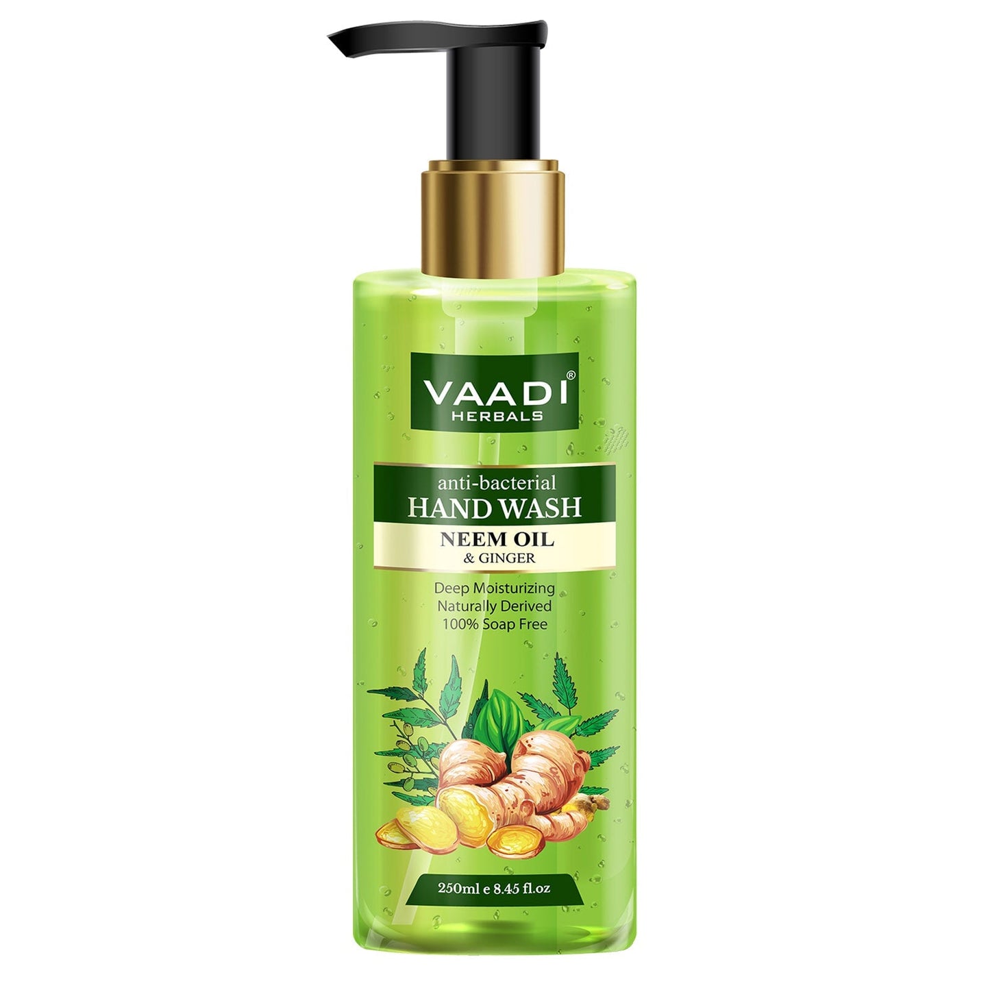 Anti-Bacterial Neem Oil & Ginger Hand Wash (250 ml / 8.5 oz)