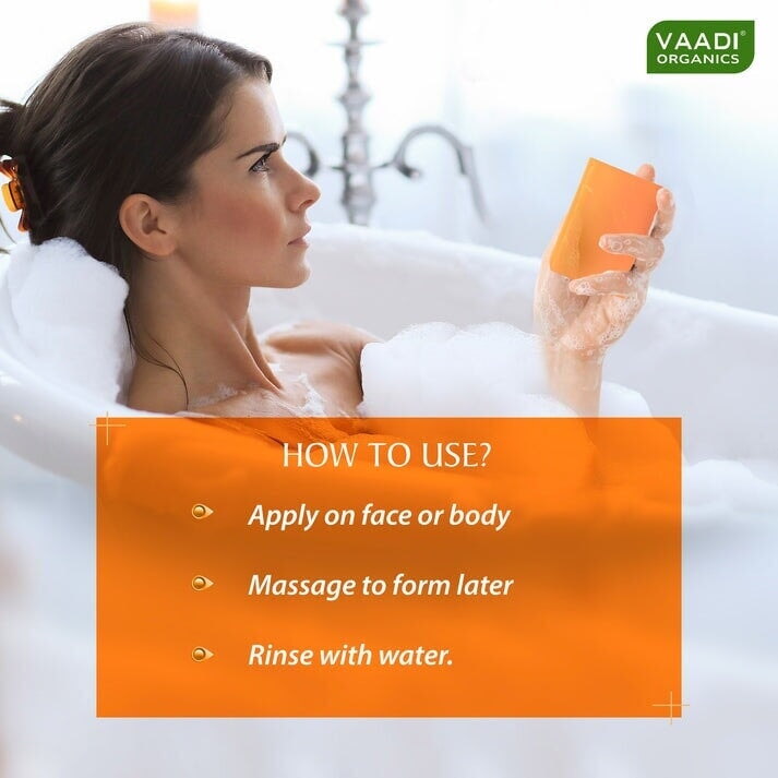 Organic Vitamin C Soap with Hyaluronic Acid (75 gms / 2.7 oz)