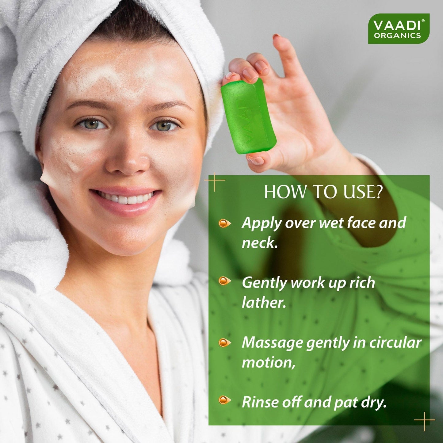 Aloe Vera Facial Bar with Tea Tree and Honey - Reduces Acne (4 x 25 gms/0.9 oz)