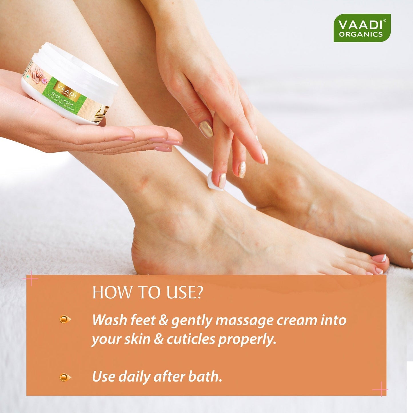 Foot Cream with Clove & Sandalwood Oil - Softens Dry & Cracked Feet (30 gms / 1.1 oz)