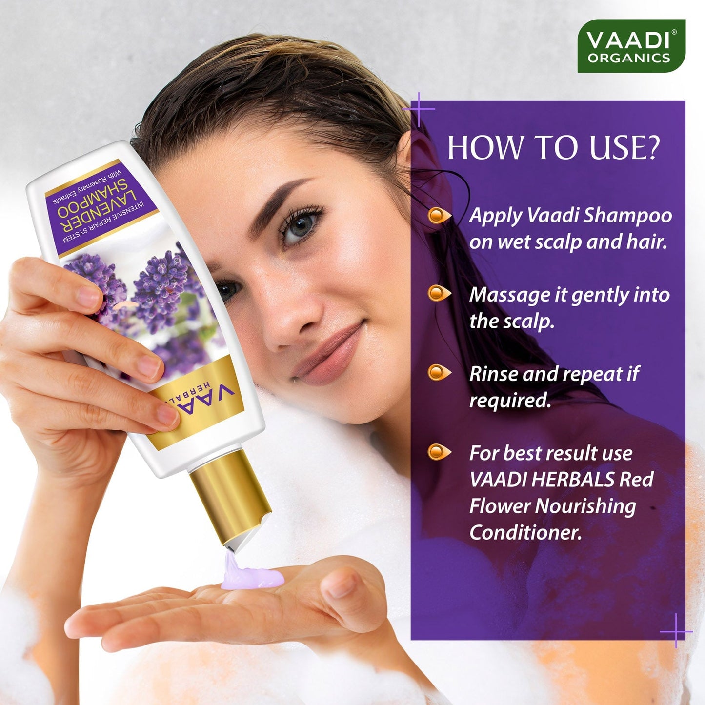 Intensive Repair Organic Lavender Shampoo with Rosemary Extract (350 ml/ 12 fl oz)