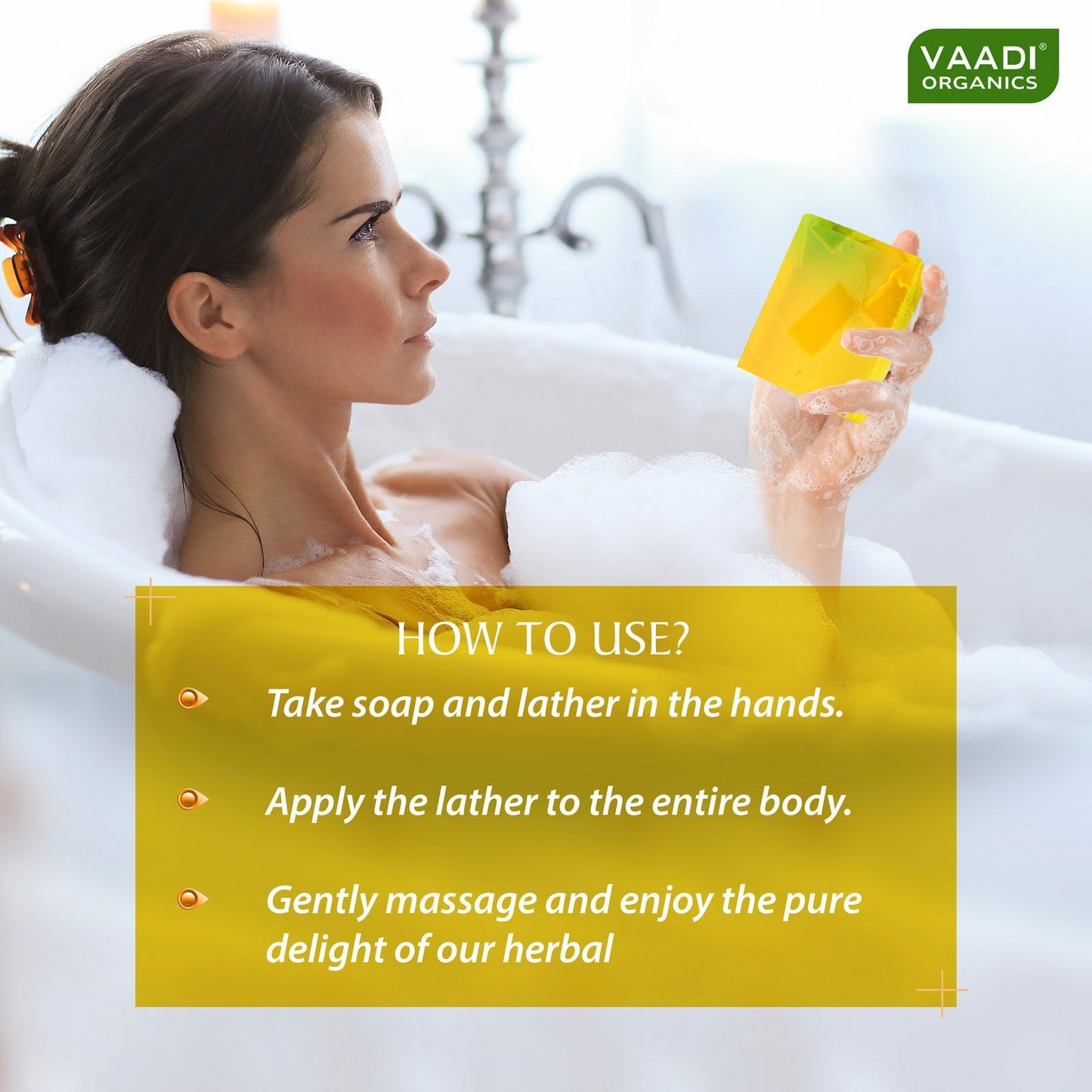 Refreshing Organic Lemon & Basil Soap - Tones & Brightens Skin (6 x 75 gms / 2.7 oz)