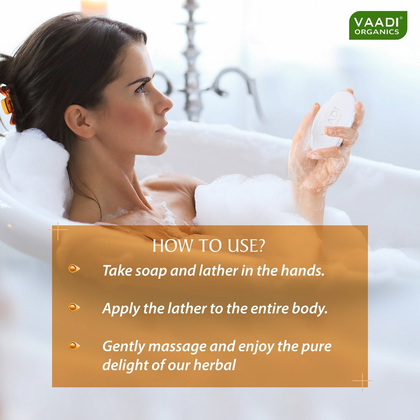 Rehydrating Organic Lavish Almond Soap with Honey & Aloe Vera - Improves Complexion (75 gms/2.7 oz)