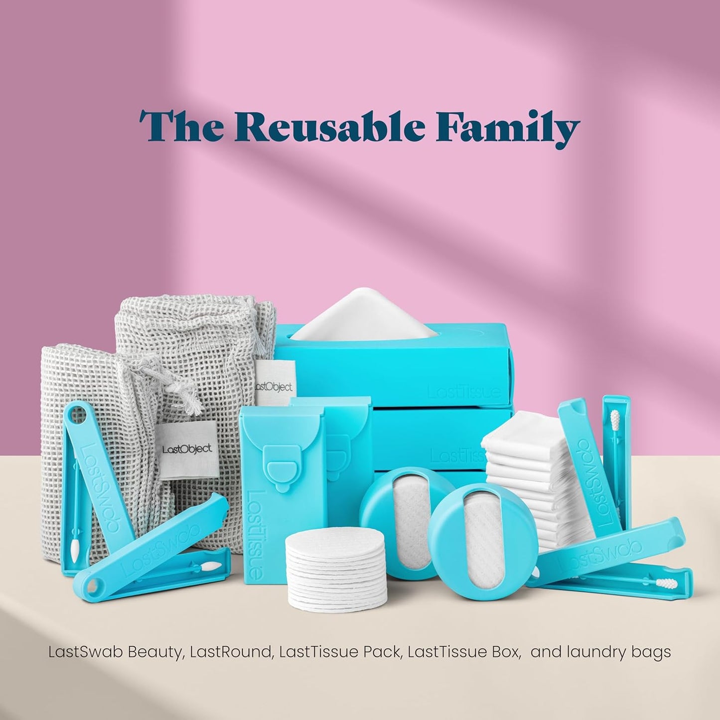 LastSwab® Reusable Cotton Swabs for Gentle & Eco-Friendly Beauty Routines - The Sustainable Alternative to Single-Use Q Tips - Zero Waste & Easy to Clean - Comes with a Travel Case Holder (Red)