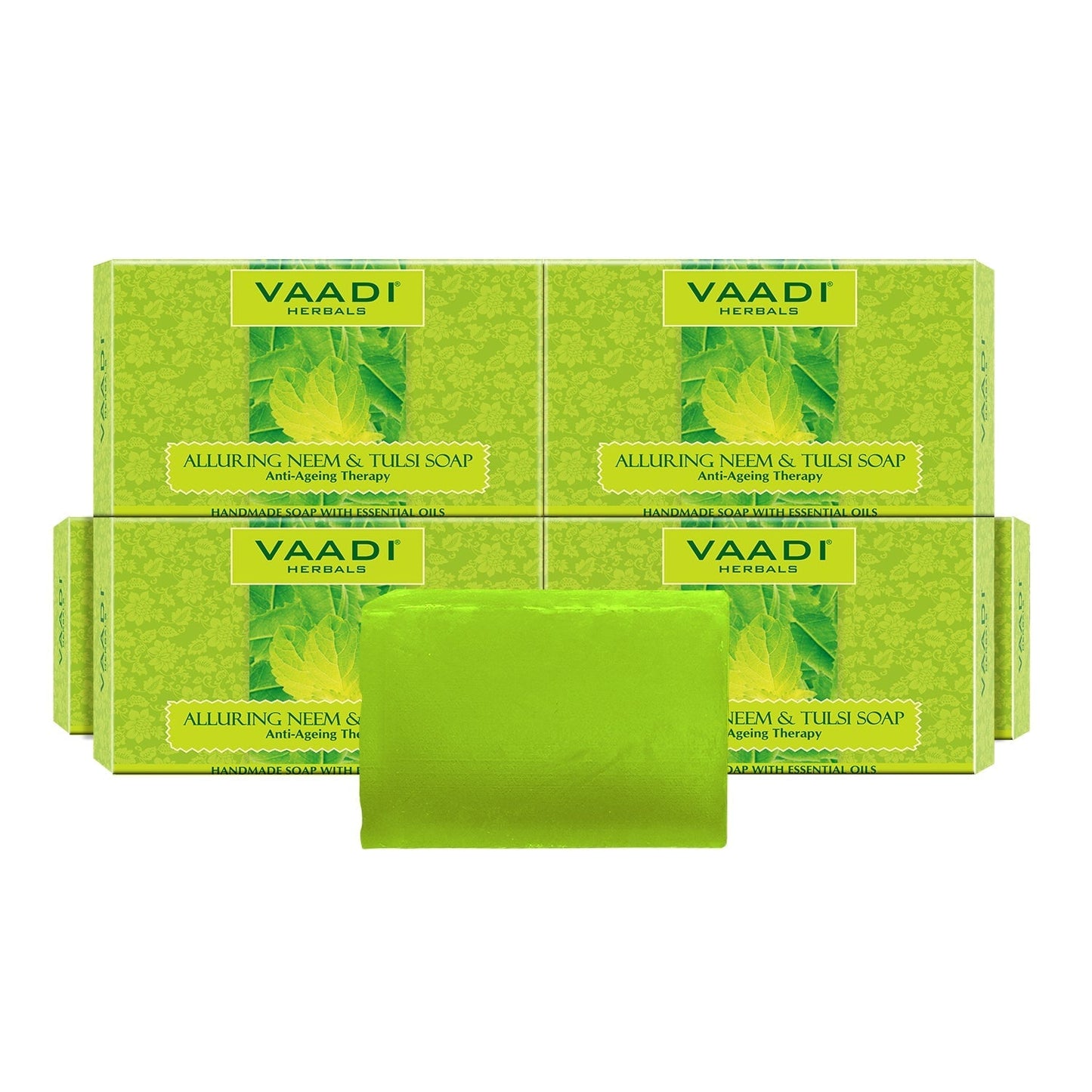 Organic Anti Bacterial Neem Tulsi Soap (6 x 75 gms / 2.7 oz)