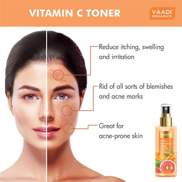 Vitamin C Toner with Niacinamide & Witch Hazel - Dark Spot & Skin Damage Control (110 ml/4 fl oz)