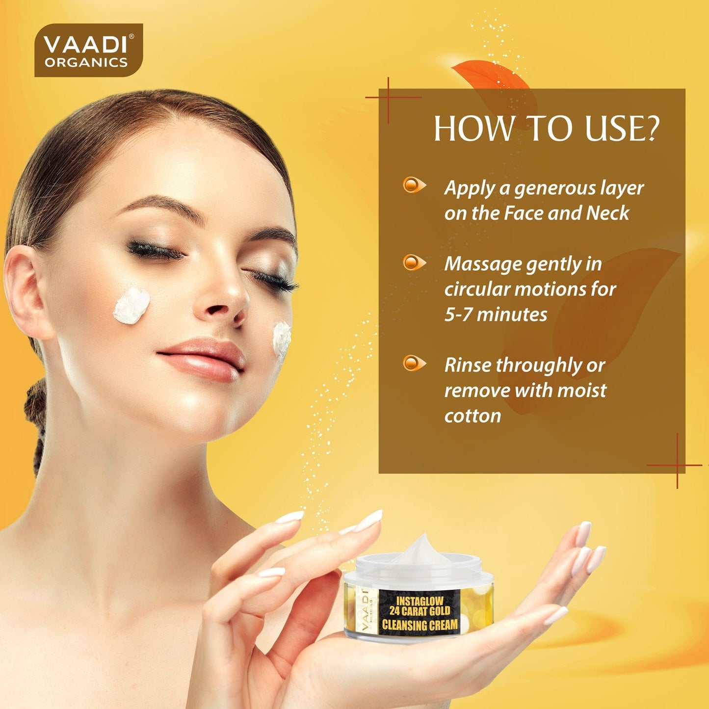 24 Carat Gold Cleansing Cream with Marigold & Wheatgerm Oil - Clears Skin Oil (50 gms / 2oz)