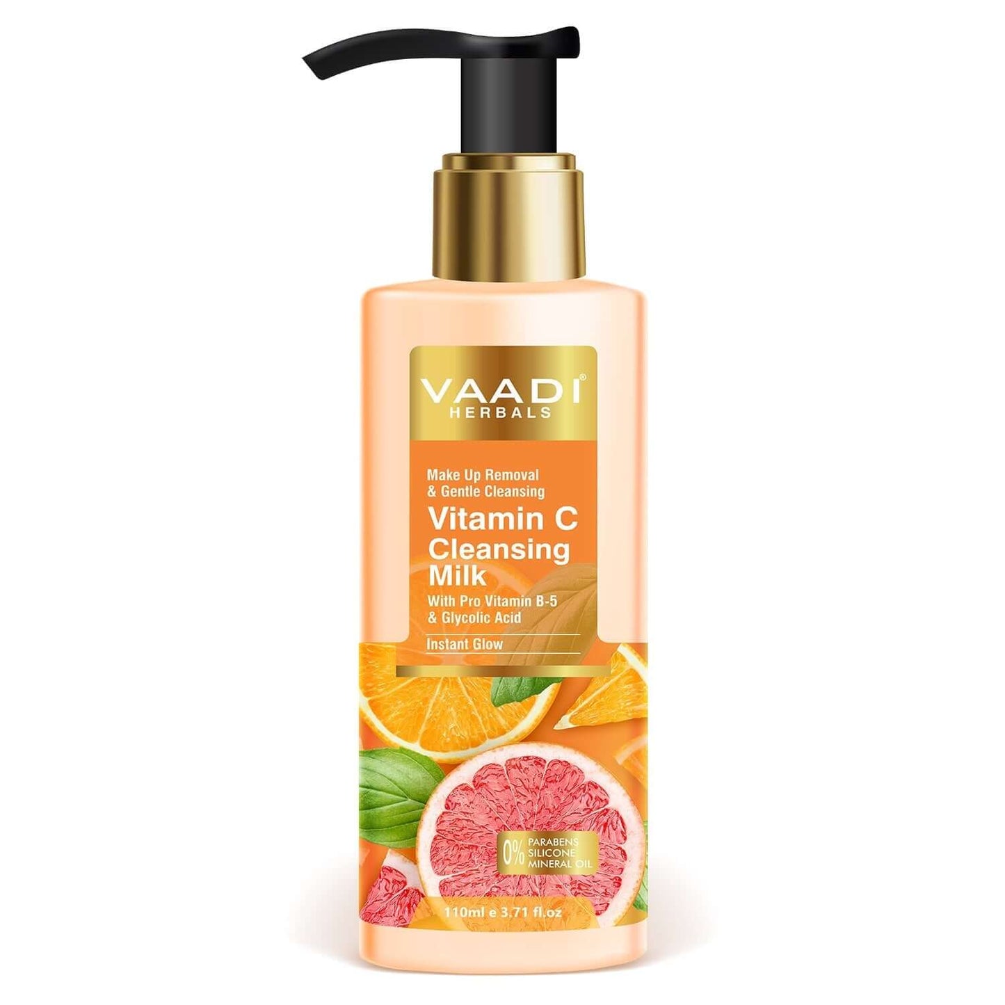 Organic Vitamin C Cleansing Milk with Pro Vitamin B-5 & Glycolic Acid (110 ml/4 fl oz)