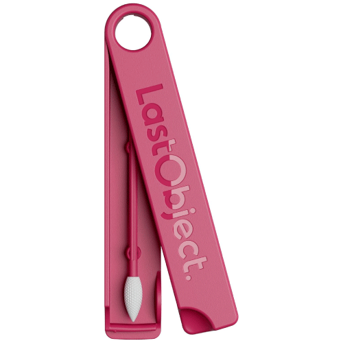 LastSwab® Reusable Cotton Swabs for Gentle & Eco-Friendly Beauty Routines - The Sustainable Alternative to Single-Use Q Tips - Zero Waste & Easy to Clean - Comes with a Travel Case Holder (Red)