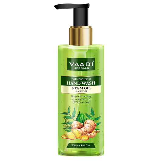 Anti-Bacterial Neem Oil & Ginger Hand Wash (250 ml / 8.5 oz)