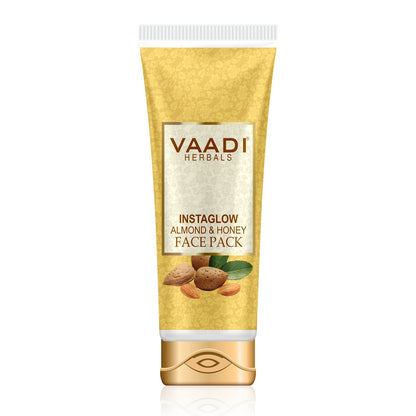 InstaGlow Face Pack with Almond & Honey - Reduces Pigmentation - Gives Instant Glow (120 gms /4.3 oz) - Clearance