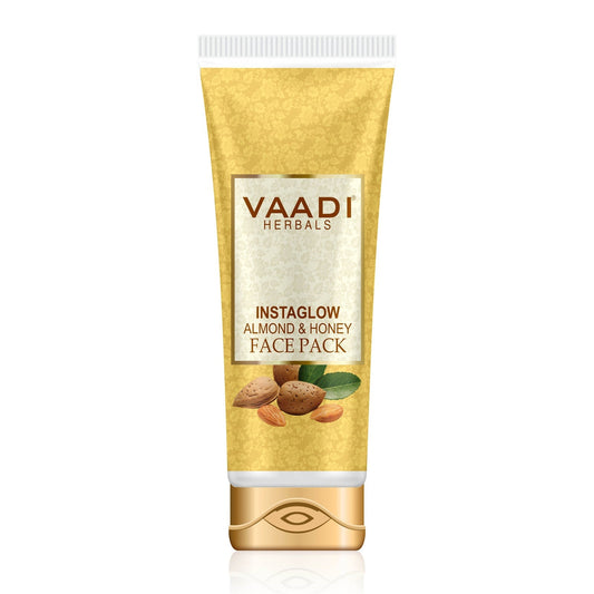 InstaGlow Face Pack with Almond & Honey - Reduces Pigmentation - Gives Instant Glow (120 gms /4.3 oz) - Clearance