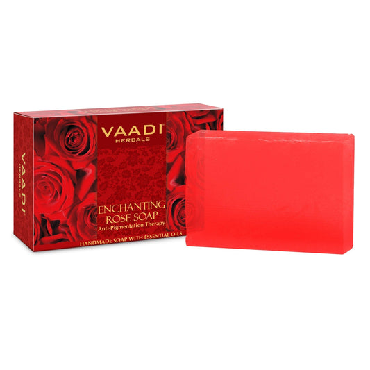 Enchanting Organic Rose Soap with Mulberry Extract - Anti Pigmentation Therapy (75 gms/2.7 oz)