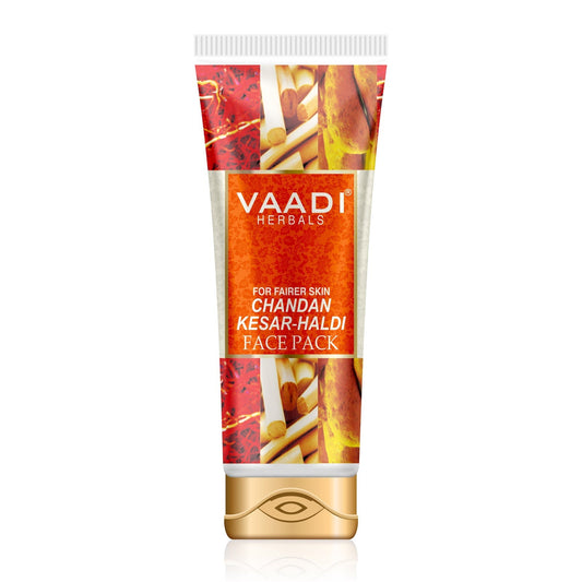 Saffron Sandalwood Face Pack - Removes Marks & Brightens Skin Tone - Rejuvenation & Protects Skin (120 gms/ 4.3 oz)