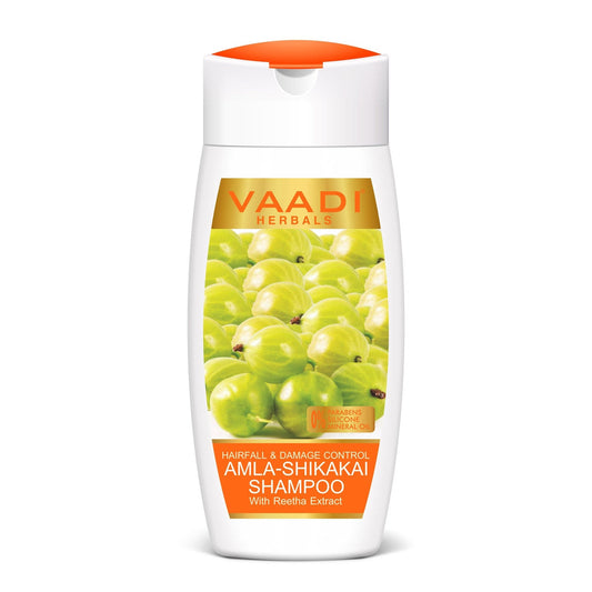 Hairfall & Damage Control Organic Shampoo (Indian Gooseberry Extract) (3 x 110 ml/4 fl oz)