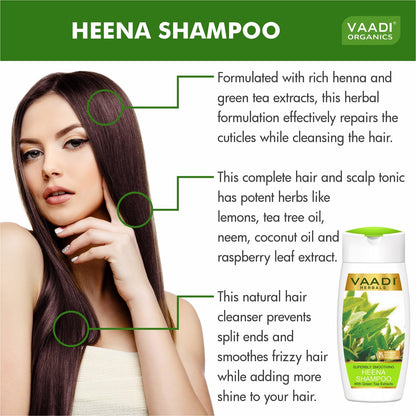 Superbly Smoothing Organic Heena Shampoo with Green Tea Extract (110 ml/4 fl oz)