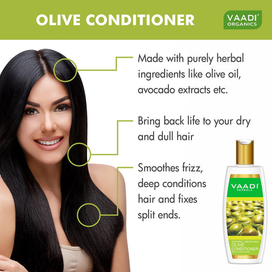 Multi Vitamin Organic Rich Olive Conditioner with Avocado Extract (350 ml/ 12 fl oz)