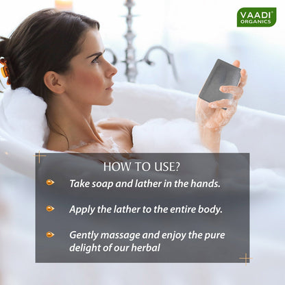 Activated Charcoal Soap - Detoxifies Skin - Brightens The Skin Tone (75 gms / 2.7 oz)