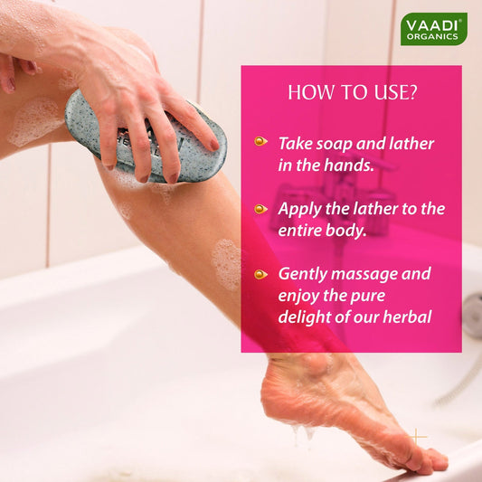 Organic Elbow Foot Knee Scrub Soap with Almond & Walnut - Removes Dead Skin (75 gms / 2.7 oz)