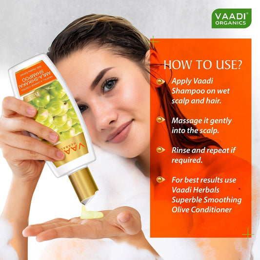 Hairfall & Damage Control Organic Gooseberry Shampoo - Corn Rose Conditioner (2 x 350 ml / 12 fl oz)