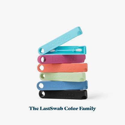 LastSwab® Reusable Cotton Swabs for Gentle & Eco-Friendly Beauty Routines - The Sustainable Alternative to Single-Use Q Tips - Zero Waste & Easy to Clean - Comes with a Travel Case Holder (Red)