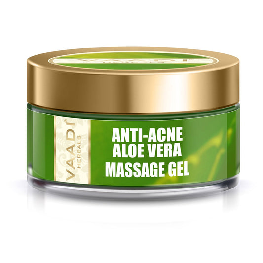 Anti Acne Aloe Vera Massage Gel - Removes Skin Impurities - Keeps Skin Soft (50 gms/ 2 oz)