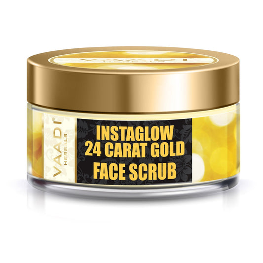 24 Carat Gold Scrub with Sandalwood & Turmeric - Clears Oil & Impurities (50 gms / 2 oz)