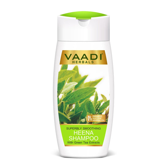 Superbly Smoothing Organic Heena Shampoo with Green Tea Extract (110 ml/4 fl oz)