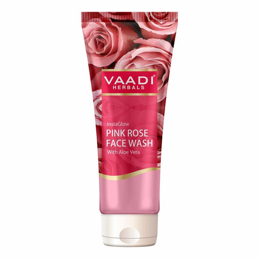 Insta Glow Pink Rose Face wash with Aloe vera extract (60 ml/2.11 fl oz)