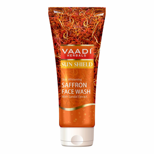 Skin Brightening Organic Saffron Face Wash with Sandalwood (60 ml/2.1 fl oz)