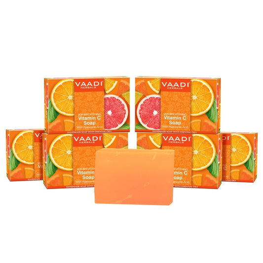 Organic Vitamin C Soap with Hyaluronic Acid (6 x 75 gms / 2.7 oz)